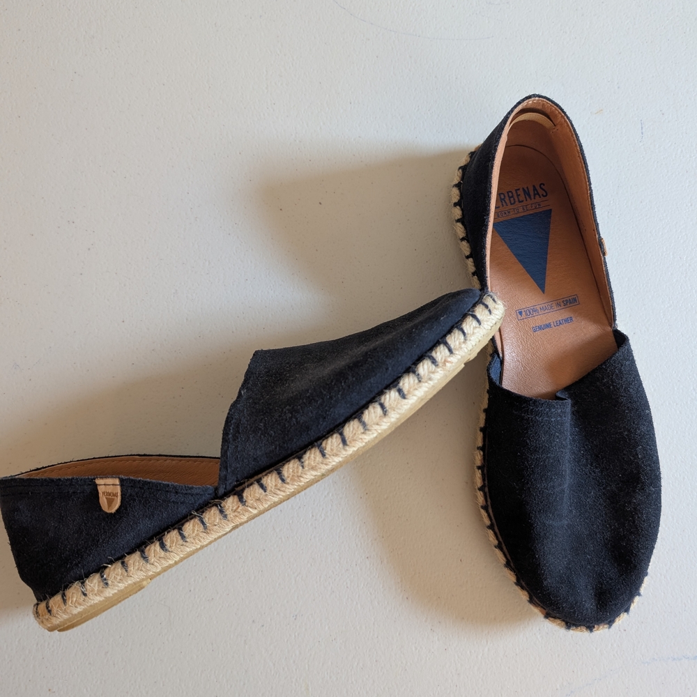 Black Suede Espadrilles
